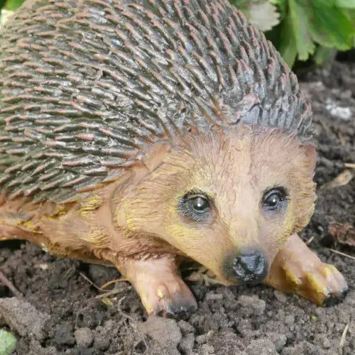 Hedgehog Hoglet Ornament Garden Sculpture Wildlife Animal Royalcart