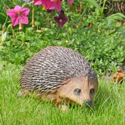 Hedgehog Hoglet Ornament Garden Sculpture Wildlife Animal Royalcart