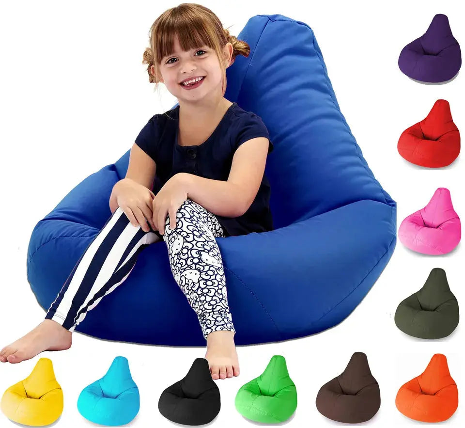 Highback Beanbag seat Gaming Beanbags Kids bean bag chair Garden Beanbags FILLED - Royalcart