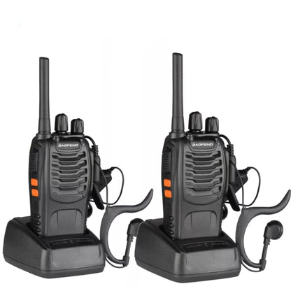 2 x Walkie Talkies Long Range Two Way Radio PMR 16CH w/Headsets