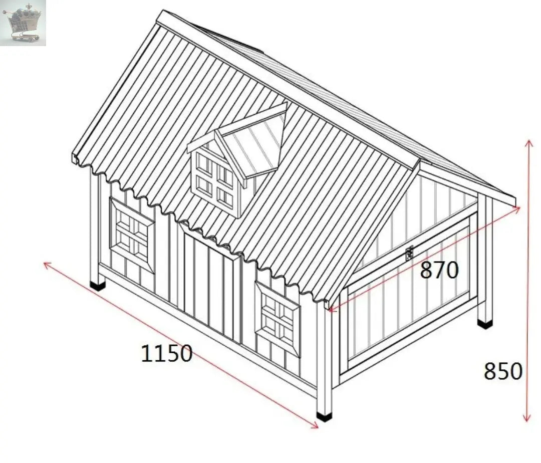 LARGE CHICKEN COOP HEN HOUSE POULTRY ARK RABBIT HUTCH RUN NEW LARGE DUCK Royalcart