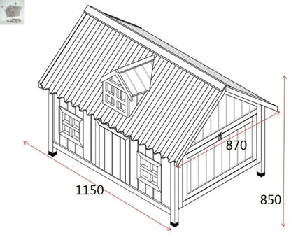 LARGE CHICKEN COOP HEN HOUSE POULTRY ARK RABBIT HUTCH RUN NEW LARGE DUCK Royalcart