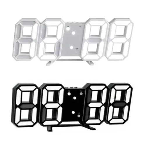 LED Night Wall Clock 3D Digital Alarm Watch Display Temperature Modern USB Home Royalcart