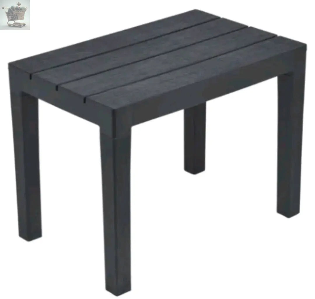 Large Black Plastic Garden Table Royalcart