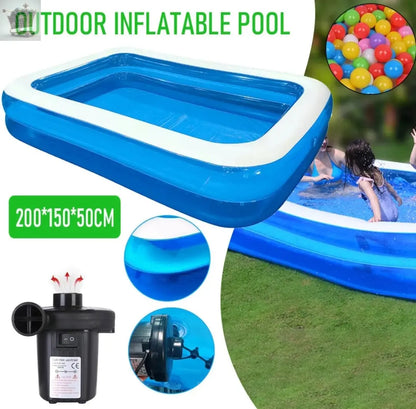 Large Family Swimming Pool + Air Pump Royalcart