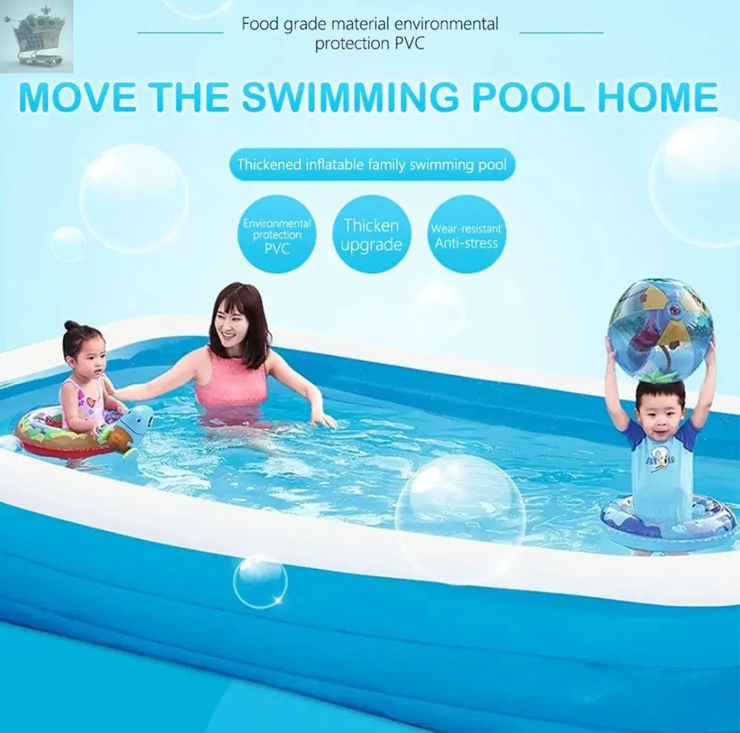 Large Family Swimming Pool + Air Pump Royalcart