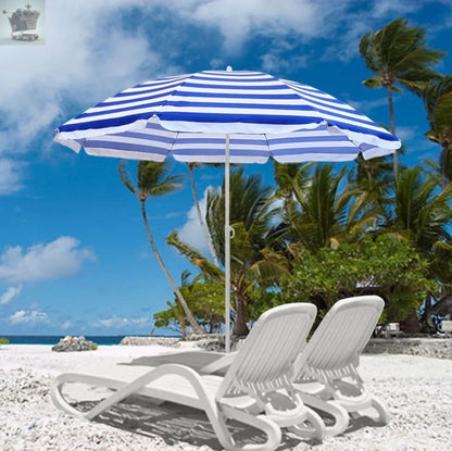 Large Garden Beach Patio Tilt Umbrella Parasol Sun Shade UPF UV Protection Tilting Royalcart