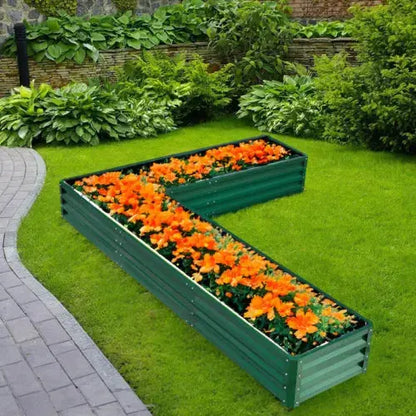 Large Garden Raised Bed Vegetable Herbs Planter Outdoor Flower Trough Grow Box Royalcart