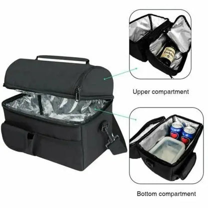 Large Insulated Lunch Bag Adult Kids Men Thermal Cool Hot Food Storage Tote Box Royalcart