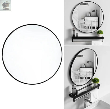 Large Round Wall Mounted Mirror Bathroom Bedroom Makeup Dressing Mirror Circle Royalcart