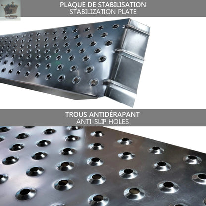 Loading Ramps, 2 Steel Ramps Heavy Duty for Van, Lawnmower, ATV, Quad Motorcycle, 400 kg Royalcart