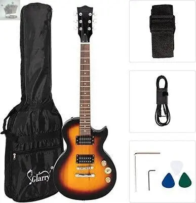 Maple Fingerboard 39" Electric Guitar Gigbag Right Handed Sunset Royalcart