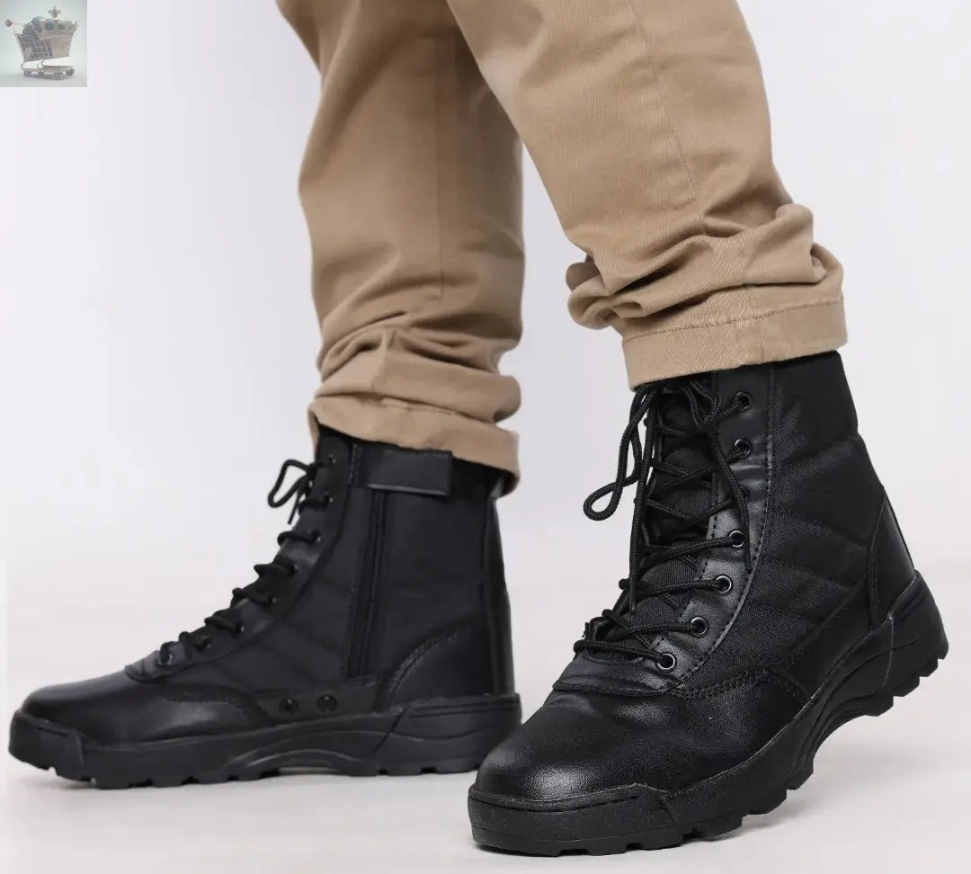 Mens American Army Combat Military Swat Boots Size 3 to 11 WORK POLICE SECURITY - Royalcart