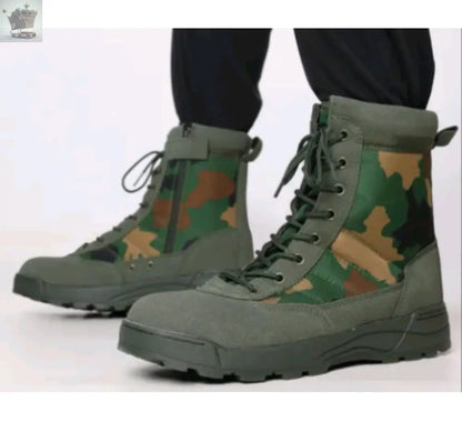 Mens American Army Combat Military Swat Boots Size 3 to 11 WORK POLICE SECURITY - Royalcart