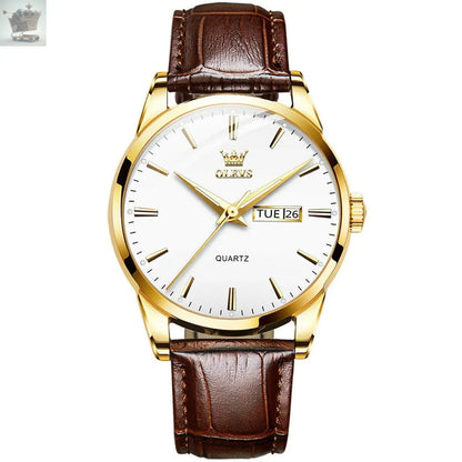 Mens Leather Wrist Watch Royalcart