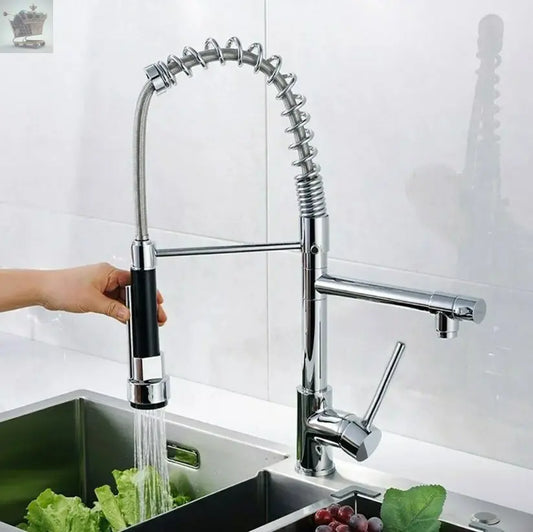 Modern Kitchen Sink Pull Out
Mixer Taps Dual Spout Spray Royalcart