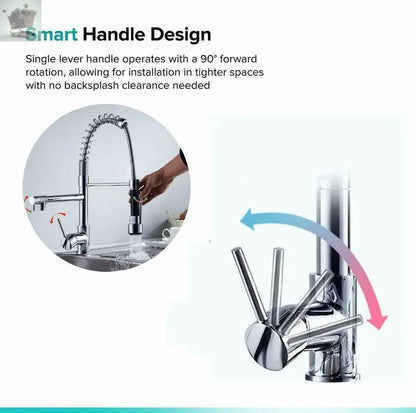 Modern Kitchen Sink Pull Out
Mixer Taps Dual Spout Spray Royalcart