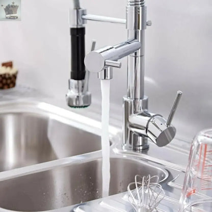 Modern Kitchen Sink Pull Out
Mixer Taps Dual Spout Spray Royalcart