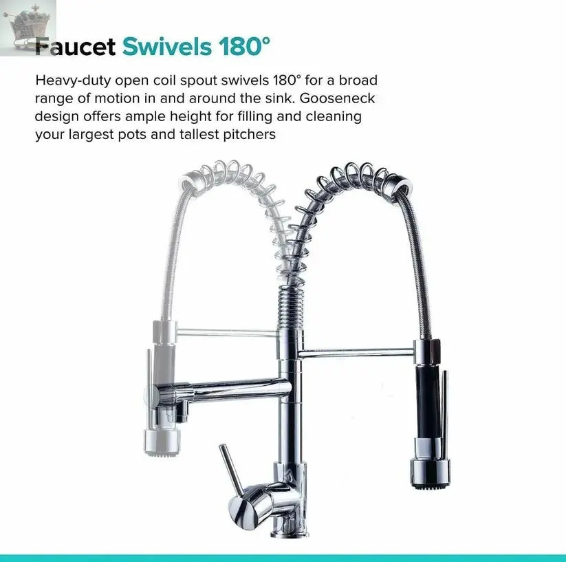 Modern Kitchen Sink Pull Out
Mixer Taps Dual Spout Spray Royalcart