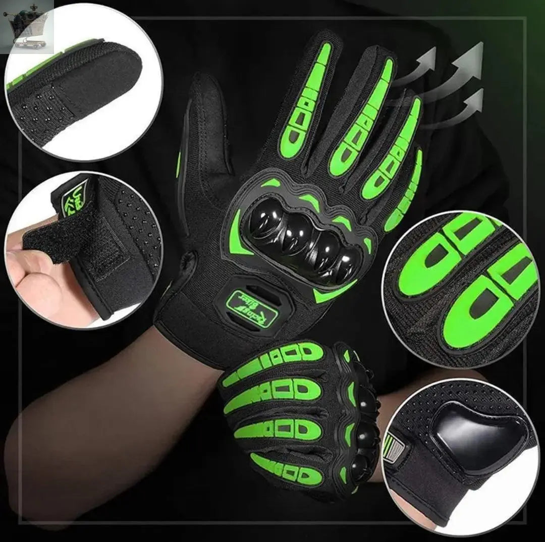 Motorbike Motorcycle Gloves Knuckle And Finger Protection Royalcart