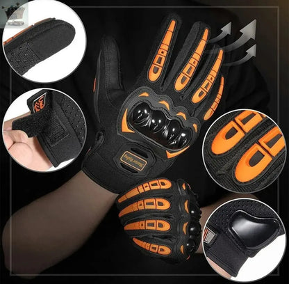 Motorbike Motorcycle Gloves Knuckle And Finger Protection Royalcart