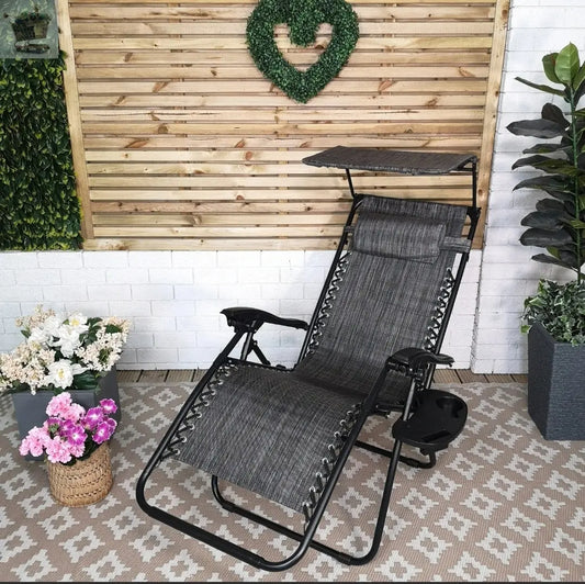 Multi Position Garden Sun Lounger Royalcart