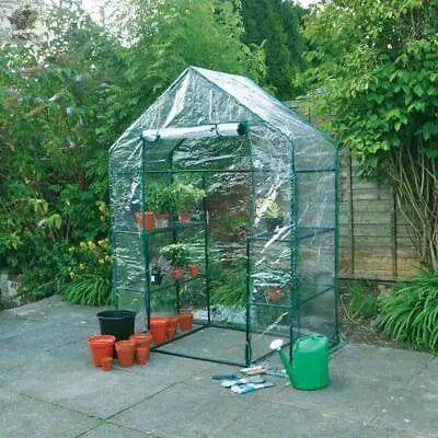 New Walk In Greenhouse PVC Plastic Garden Grow Green House Replacement Cover Royalcart