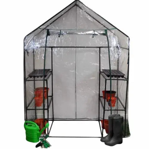 New Walk In Greenhouse PVC Plastic Garden Grow Green House Replacement Cover Royalcart