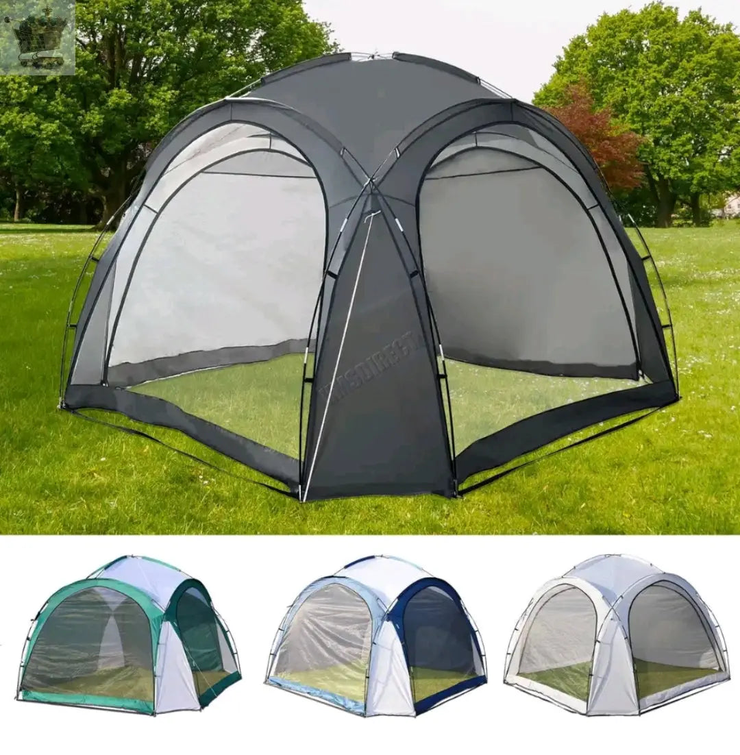 Outdoor Garden Dome Gazebo 3.5 x 3.5m Tent Shelter Camping Waterproof Royalcart