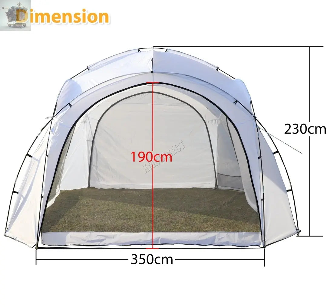 Outdoor Garden Dome Gazebo 3.5 x 3.5m Tent Shelter Camping Waterproof Royalcart