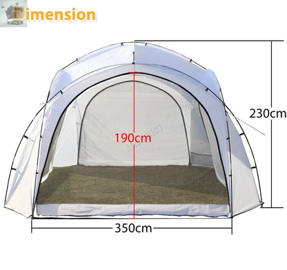 Outdoor Garden Dome Gazebo 3.5 x 3.5m Tent Shelter Camping Waterproof Royalcart