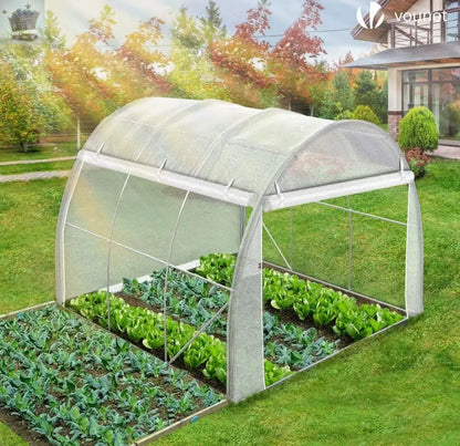 Polytunnel Greenhouse Grow House with Roll-up Side Walls, 3x2x2m Royalcart