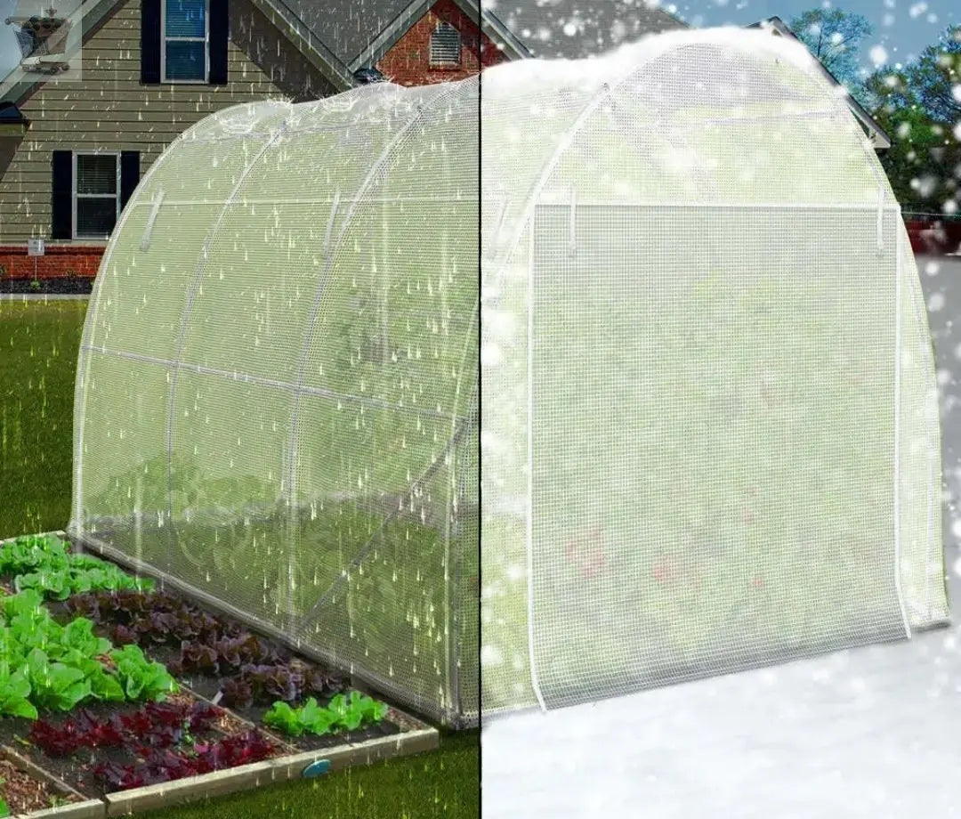 Polytunnel Greenhouse Grow House with Roll-up Side Walls, 3x2x2m Royalcart