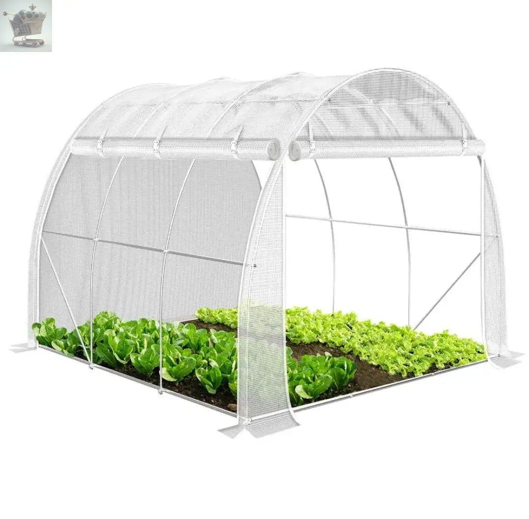 Polytunnel Greenhouse Grow House with Roll-up Side Walls, 3x2x2m Royalcart