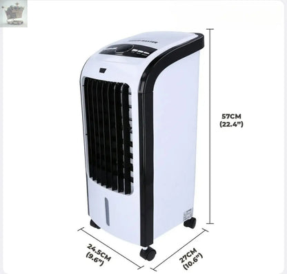 Portable Air Cooler Fan Humidifier Purifier with remote, 3L water tank & wheels Royalcart