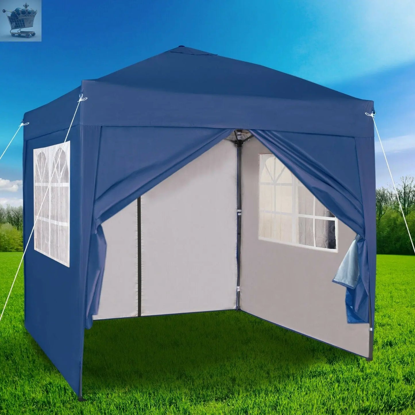 Premium 2X2m Robust Pop-up Gazebo With Side Panels Muhammad