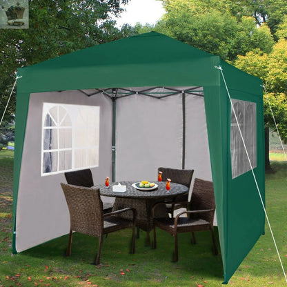 Premium 2X2m Robust Pop-up Gazebo With Side Panels Muhammad