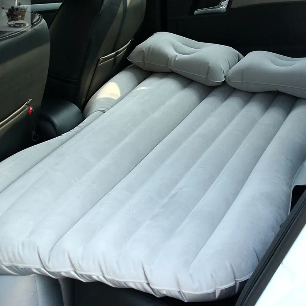 Inflatable Travel Car Air Bed Camping Mattress Back Seat Sleep Rest Pillow/Pump Royalcart