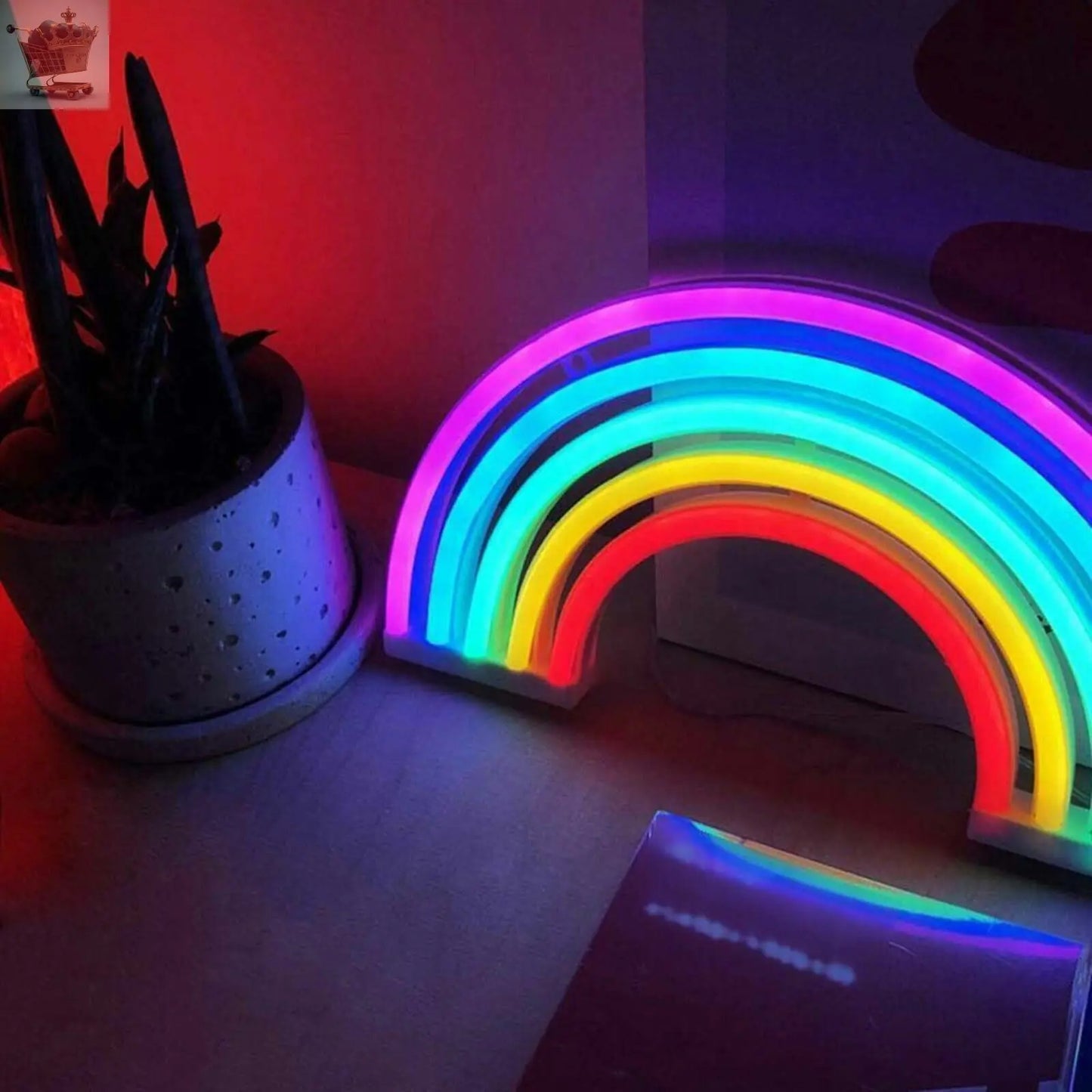 Rainbow Neon Sign Royalcart