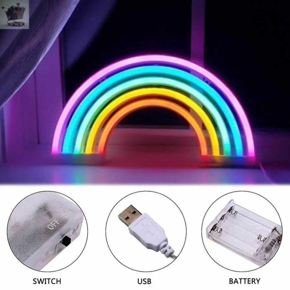 Rainbow Neon Sign Royalcart