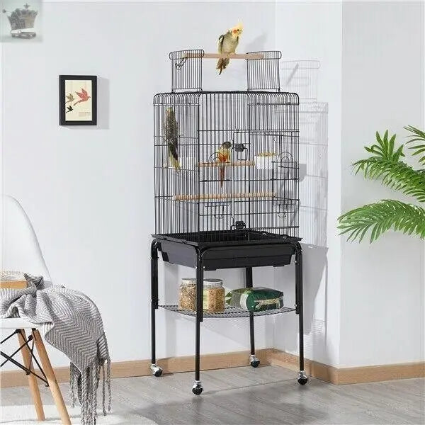 Large Bird Cage w/Rolling Stand Royalcart