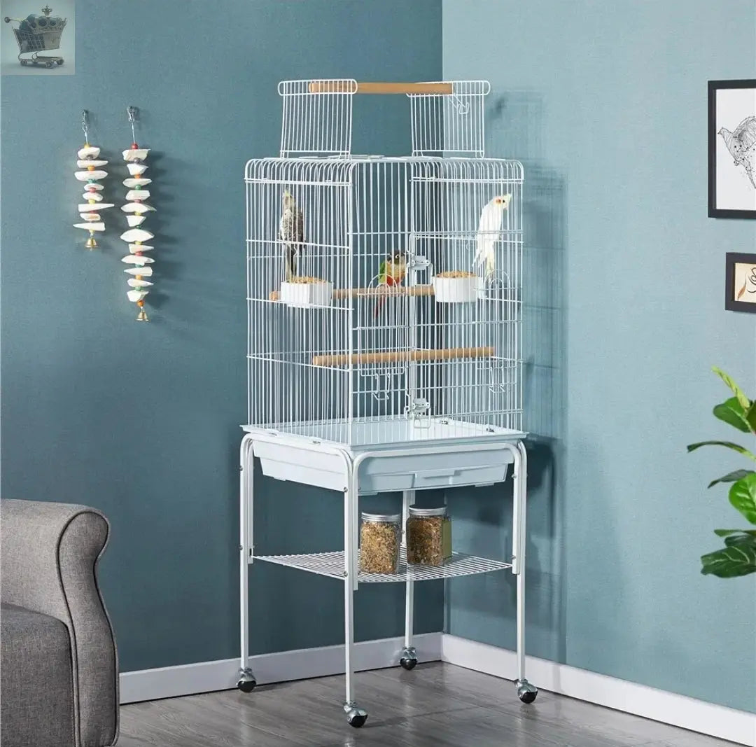 Large Bird Cage w/Rolling Stand Royalcart