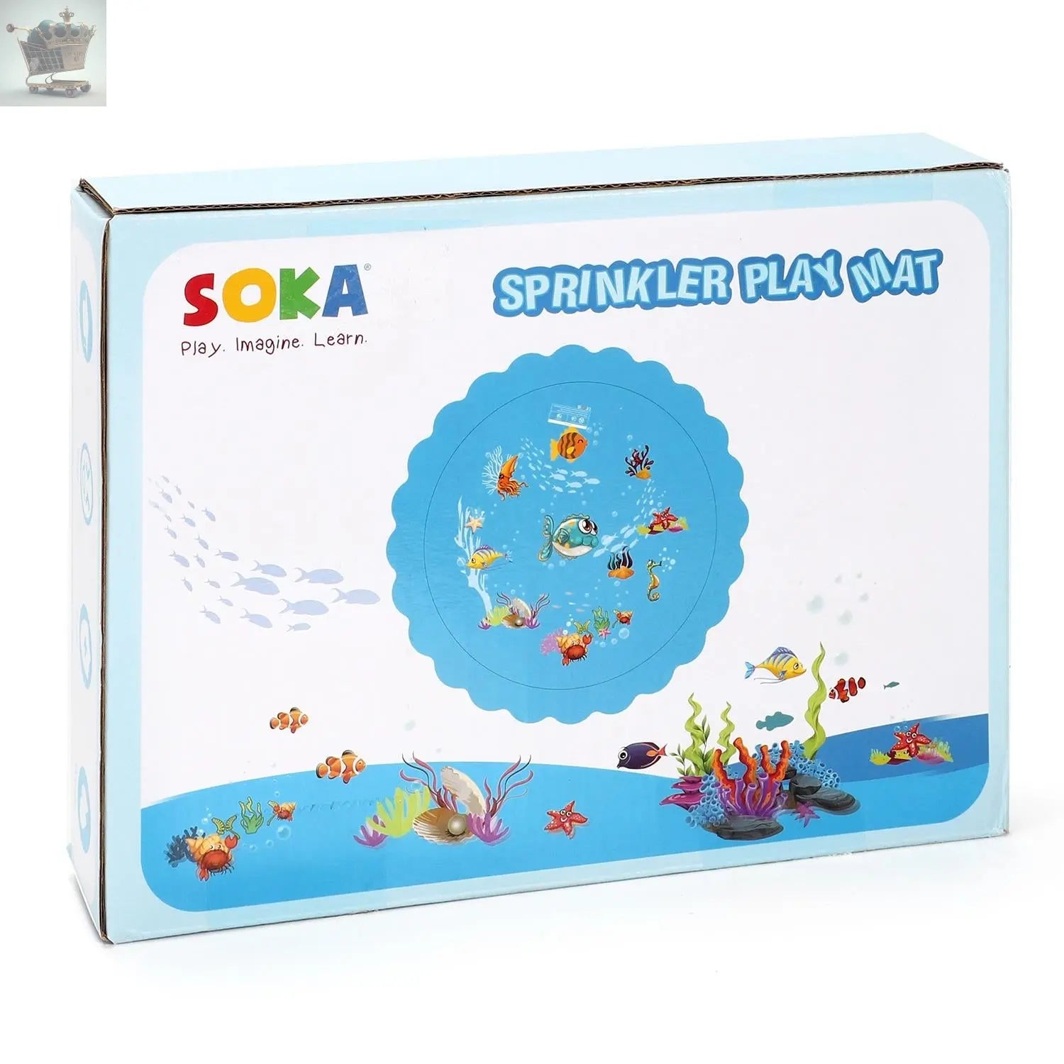 SOKA 168cm Round Inflatable Sprinkler Splash Pad Play Mat Water Summer Toy Kids Royalcart