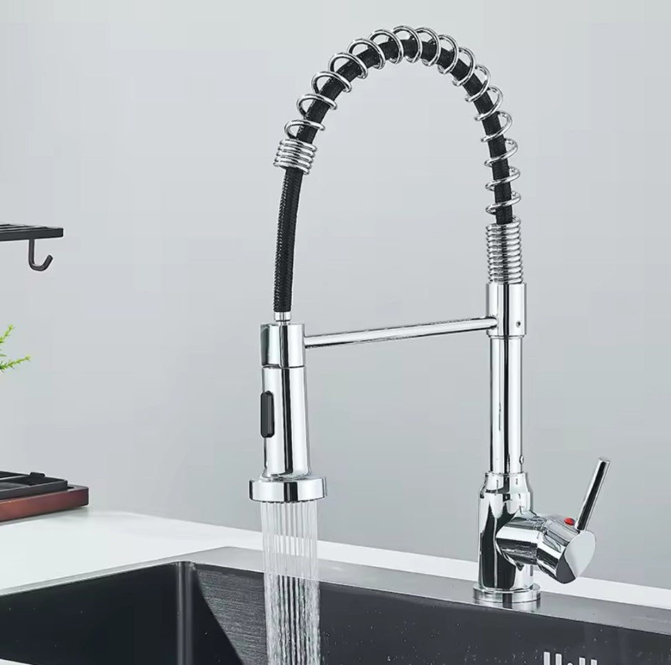 360° Swivel Pull Down Kitchen Tap, Kitchen Sink Mixer Tap