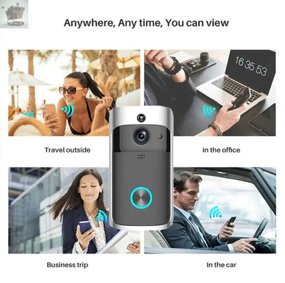 Security Smart WiFi Doorbell Video HD Camera Wireless Intercom Door Bell Ringer Royalcart