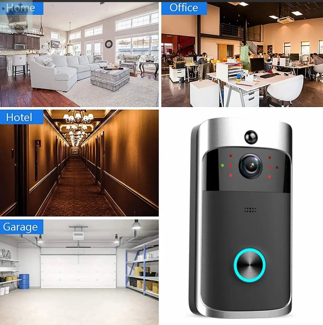 Security Smart WiFi Doorbell Video HD Camera Wireless Intercom Door Bell Ringer Royalcart