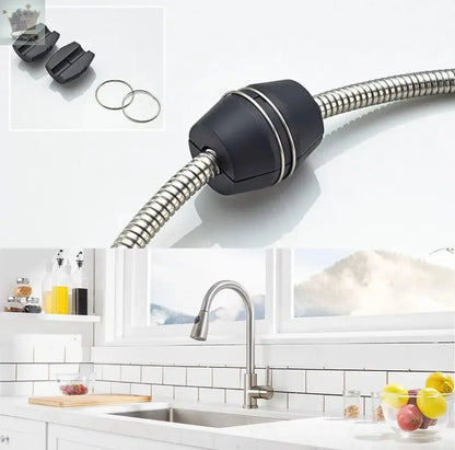 Stainless Steel Kitchen Taps Sink Mixer Pull Out Spray Tap Single Faucet Black/Silver Gearcourt