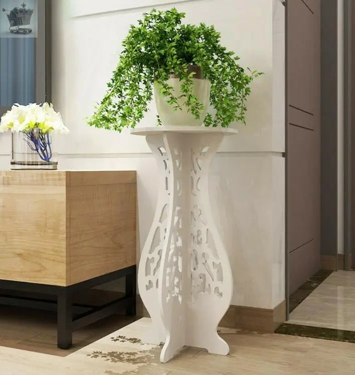 Small Round Side Table Beside Tea Coffee Lamp Plant Stand Modern White Furniture Royalcart