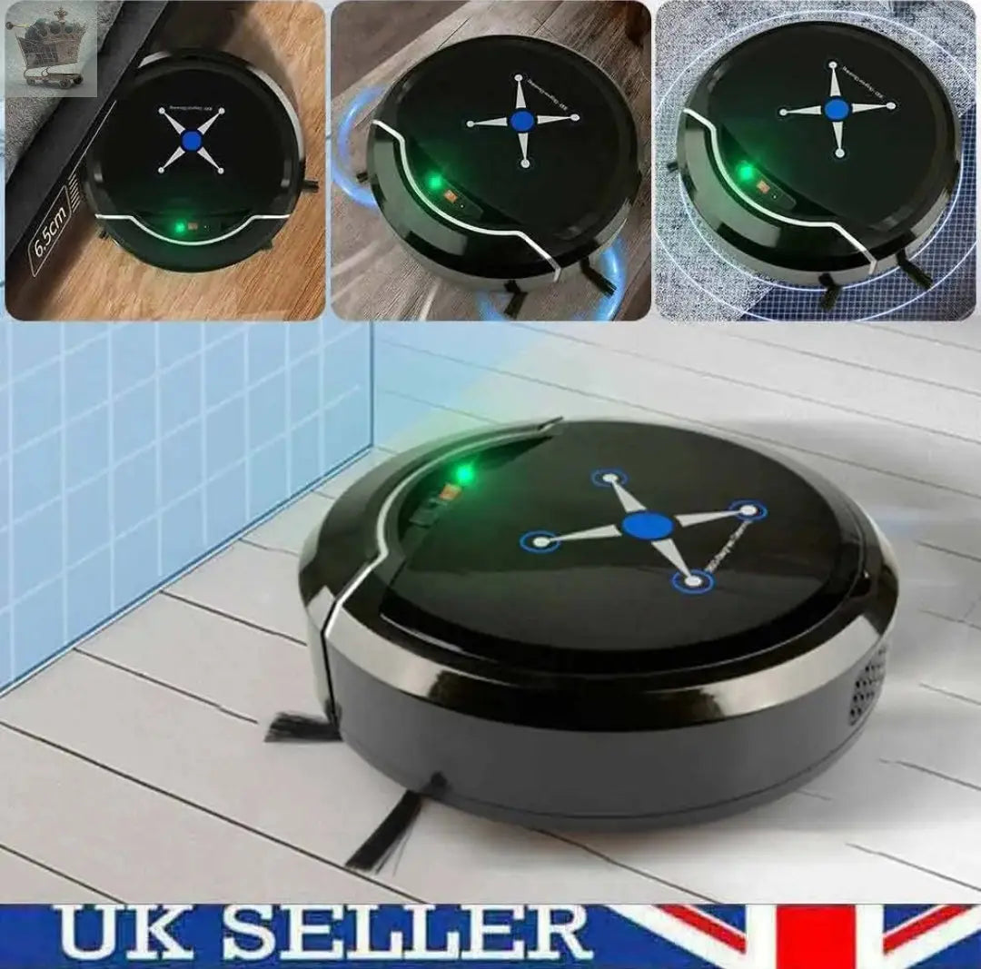 Smart Robot Vacuum Cleaner Automatic Sweeper Floor Carpet Clean Rechargeable UK Royalcart