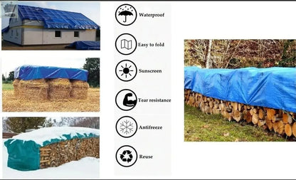 Tarpaulin Regular Waterproof Cover Tarp Ground Sheet Multi Sizes Royalcart